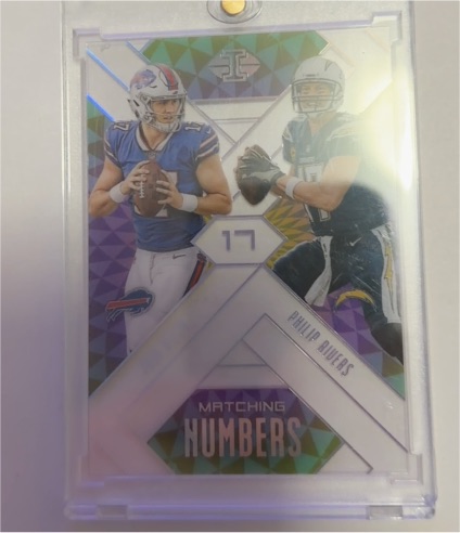 2018 Panini Illusions #3 Josh Allen / Philip Rivers Matching Numbers — front
