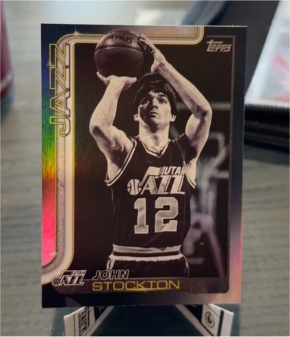 2025-26 Topps #264 John Stockton Blackout — front