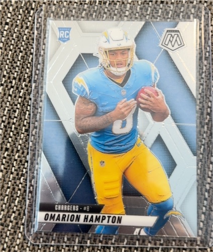 2025 Panini Mosaic #335 Omarion Hampton — front