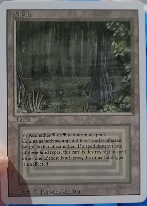 1994 Magic: The Gathering #1 Bayou — front