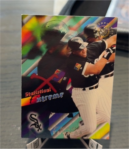 1995 Topps Stadium Club Statistical Extreme #47 Frank Thomas — front