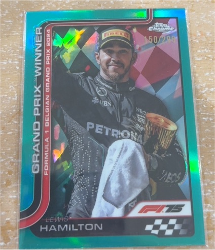 2025 Topps Chrome Formula 1 #106 Lewis Hamilton Grand Prix Winner — front