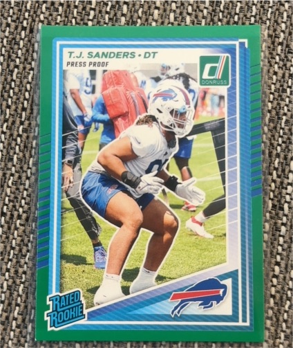 2025 Panini Donruss #351 T.J. Sanders — front