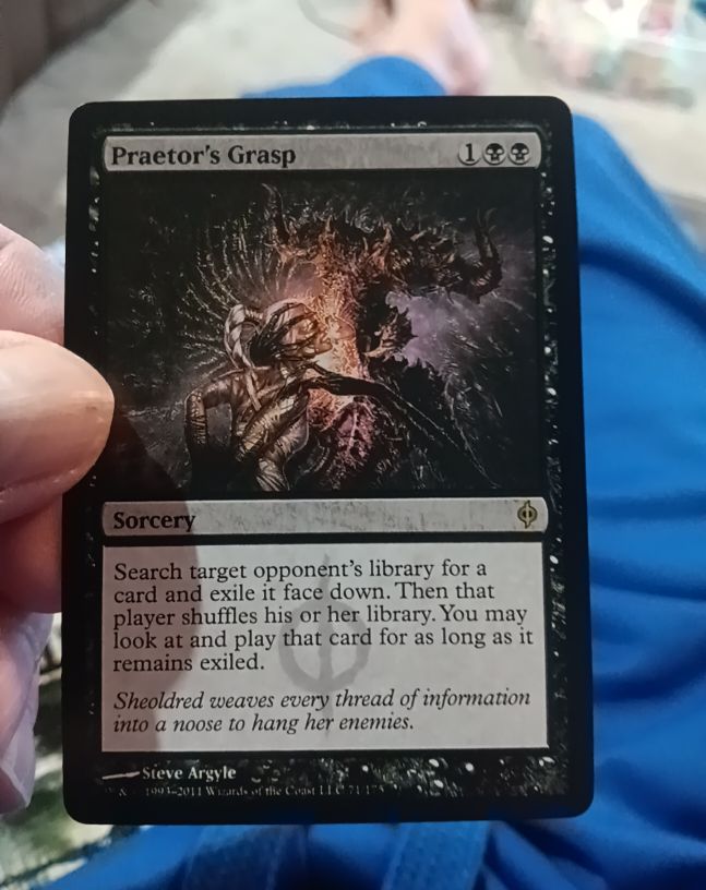 2011 New Phyrexia #71 Praetor's Grasp — front
