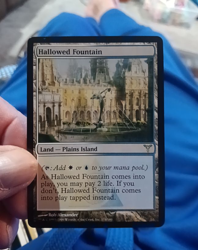 2006 Magic: The Gathering Dissension #174 Hallowed Fountain — front
