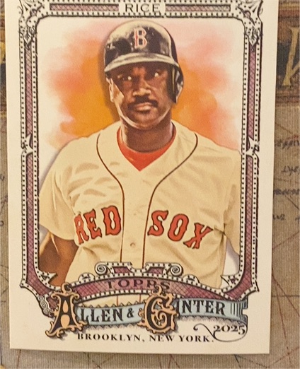 2025 Topps Allen & Ginter #310 Jim Rice — front