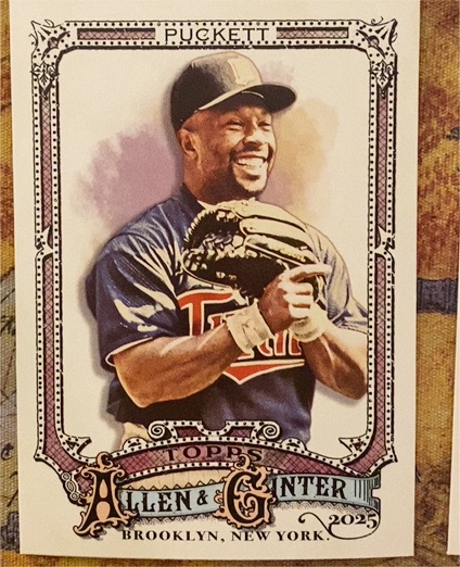2025 Topps Allen & Ginter #329 Kirby Puckett — front