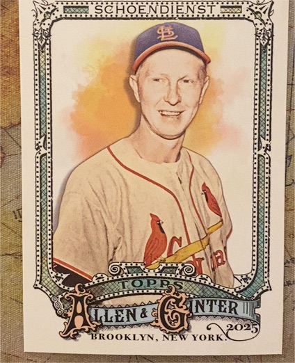 2025 Topps Allen & Ginter #304 Red Schoendienst — front