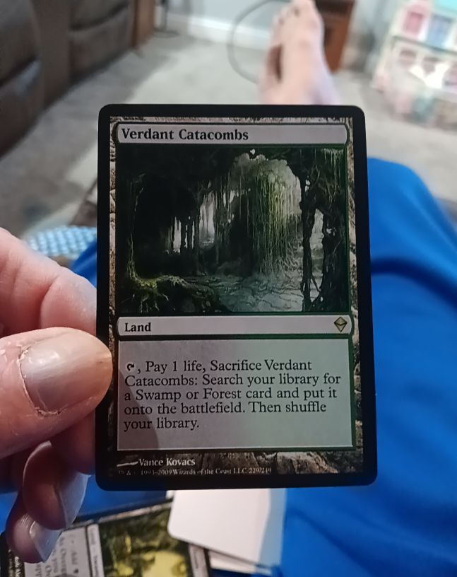 2009 Magic: The Gathering Zendikar #229 Verdant Catacombs — front