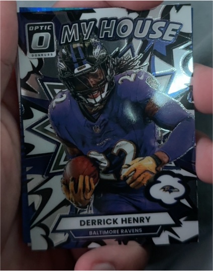 2025 Donruss Optic #9 Derrick Henry My House Baltimore Ravens — front