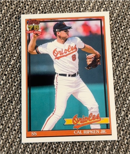 1991 Topps #87 Cal Ripken Jr. — front