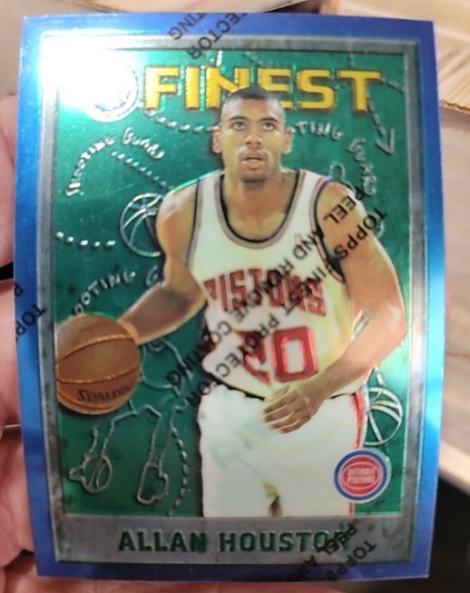 1995-96 Topps Finest #153 Allan Houston — front