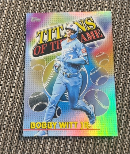 2026 Topps Series 1 Titans of the Game #TOG-16 Bobby Witt Jr. — front