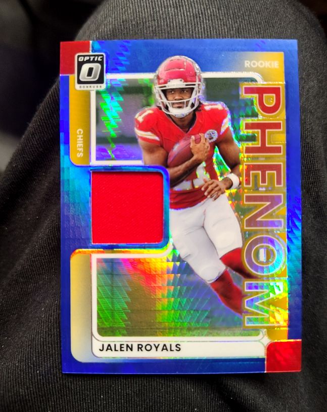 2025 Donruss Optic Rookie Phenom Patch #RPBH-JRS Jalen Royals — front