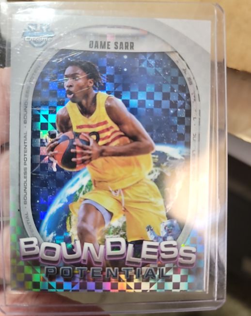 2024-25 Bowman University Chrome #BP-4 Dame Sarr Boundless Potential — front