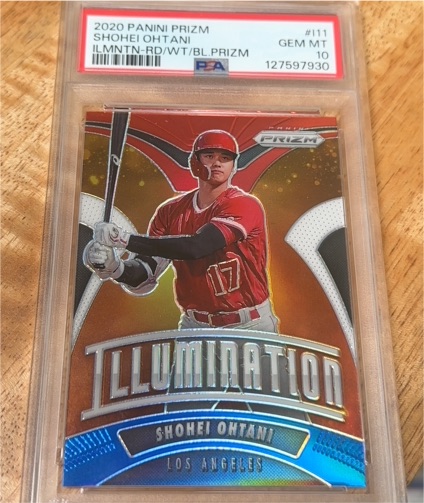 2020 Panini Prizm Illumination #I11 Shohei Ohtani — front