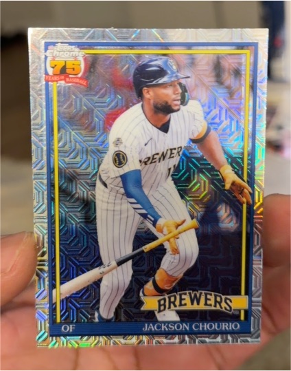 2026 Topps Series 1 #91C-71 Jackson Chourio Silver Pack Mojo — front