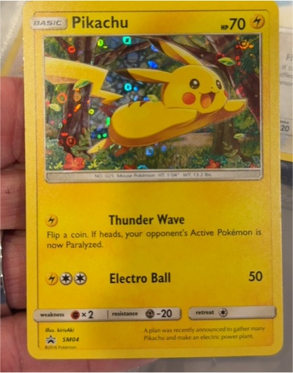 2016 Pokémon SM04 Pikachu — front