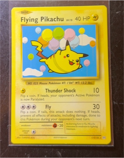 2016 Pokémon #25 Flying Pikachu — front