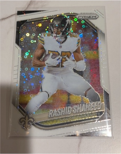 2025 Panini Prizm #194 Rashid Shaheed White Disco — front