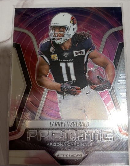 2025 Panini Prizm #14 Larry Fitzgerald Prizmatic Arizona Cardinals — front