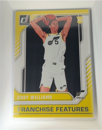 2024-25 Donruss Franchise Features #12 Cody Williams RC Utah Jazz — front