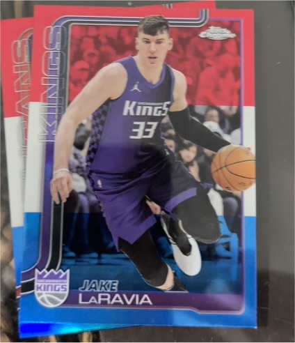 2025-26 Topps Chrome #230 Jake LaRavia — front