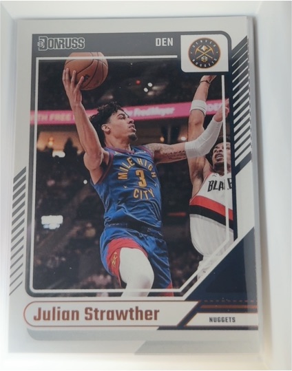 2024-25 Panini Donruss #182 Julian Strawther Denver Nuggets — front
