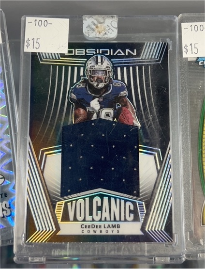 2020 Panini Obsidian #VM-7 CeeDee Lamb Volcanic — front