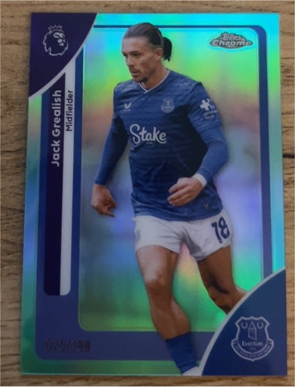 2026 Topps Chrome Premier League #87 Jack Grealish — front