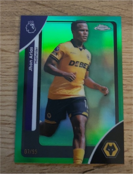 2026 Topps Chrome Premier League #195 Jhon Arias — front