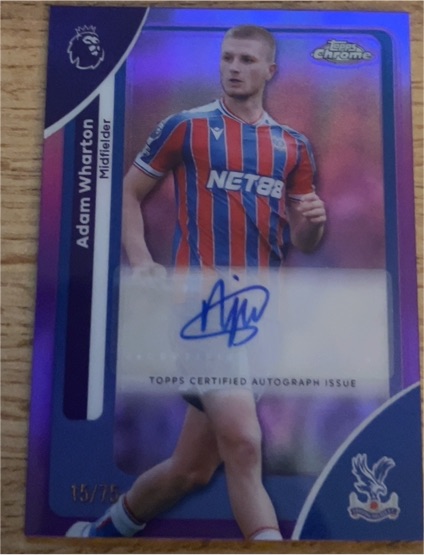 2026 Topps Chrome Premier League #77 Adam Wharton — front