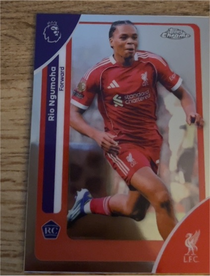 2026 Topps Chrome Premier League #112 Rio Ngumoha — front