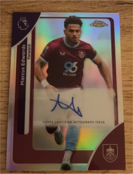 2026 Topps Chrome Premier League #CA-ME Marcus Edwards — front