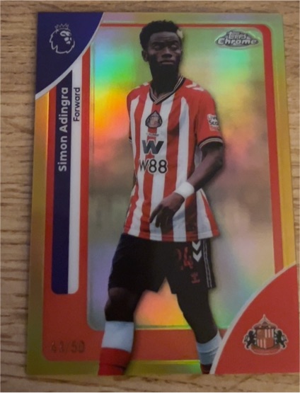 2026 Topps Chrome Premier League #168 Simon Adingra — front
