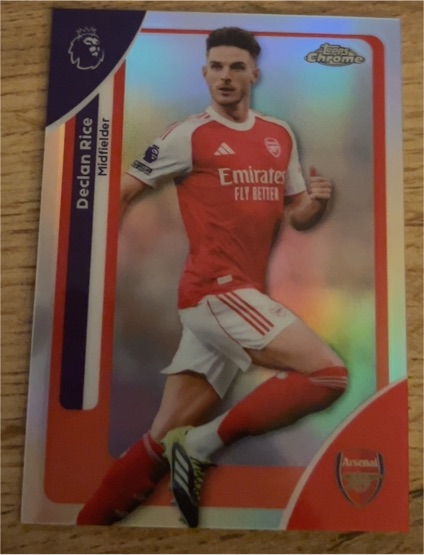 2026 Topps Chrome Premier League #14 Declan Rice — front