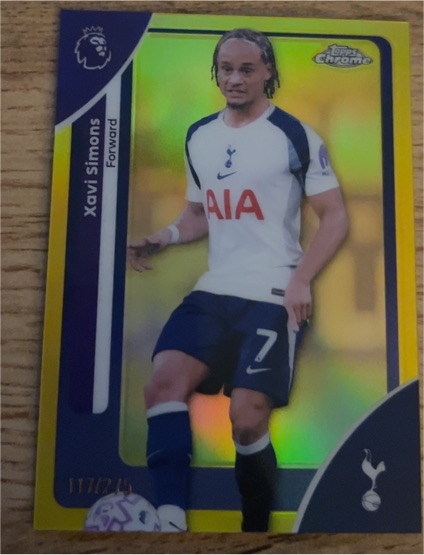 2026 Topps Chrome Premier League #175 Xavi Simons — front