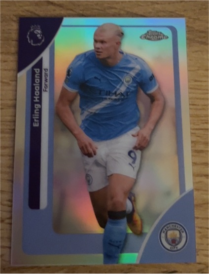 2026 Topps Chrome Premier League #125 Erling Haaland — front