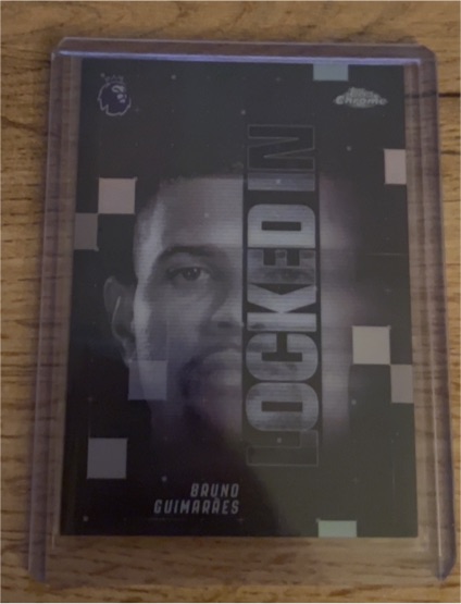 2026 Topps Chrome Premier League Locked In #LI-39 Bruno Guimaraes — front
