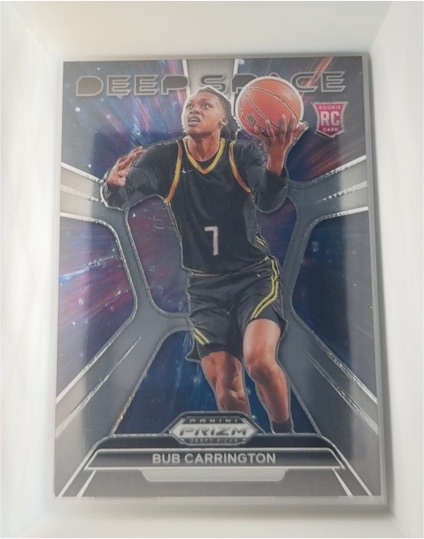 2024 Panini Prizm Draft Picks Basketball Deep Space #21 Bub Carrington — front