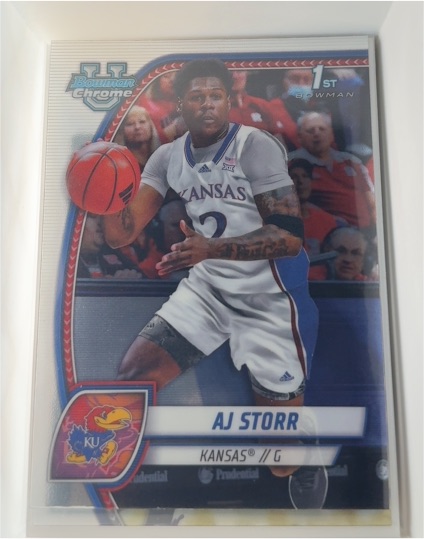 2024-25 Bowman Chrome University #4 AJ Storr — front
