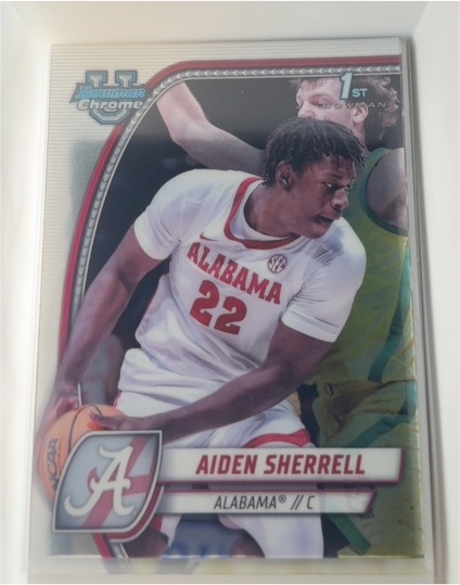 2024-25 Bowman Chrome University #3 Aiden Sherrell — front