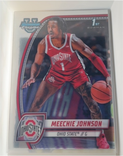 2024-25 Bowman Chrome University Basketball #54 Meechie Johnson — front