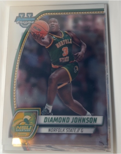 2024-25 Bowman Chrome University #86 Diamond Johnson — front