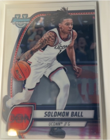 2024-25 Bowman Chrome University Basketball #87 Solomon Ball — front