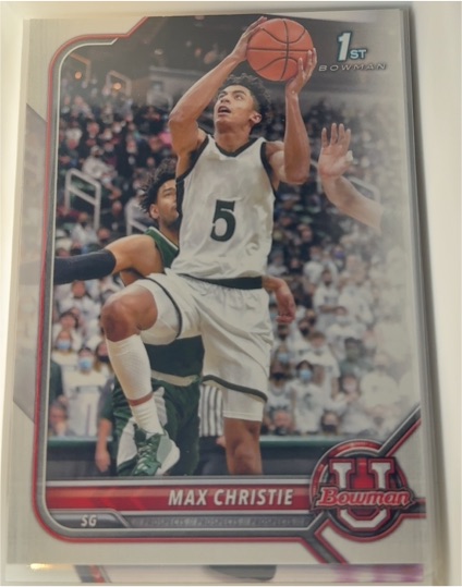2021 Bowman University #23 Max Christie — front