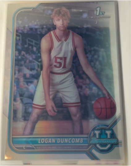 2021-22 Bowman University #16 Logan Duncomb — front