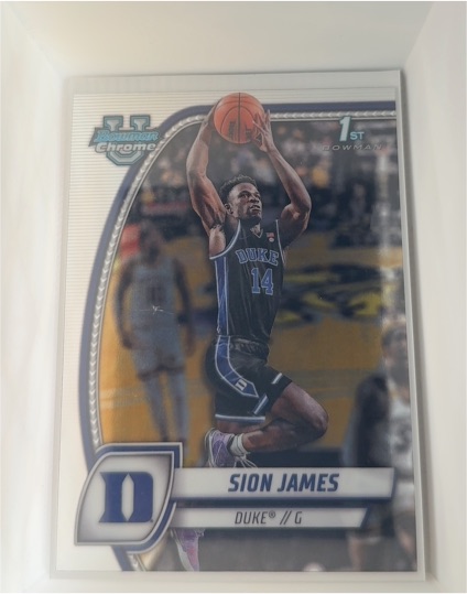 2024-25 Bowman Chrome University #63 Sion James — front