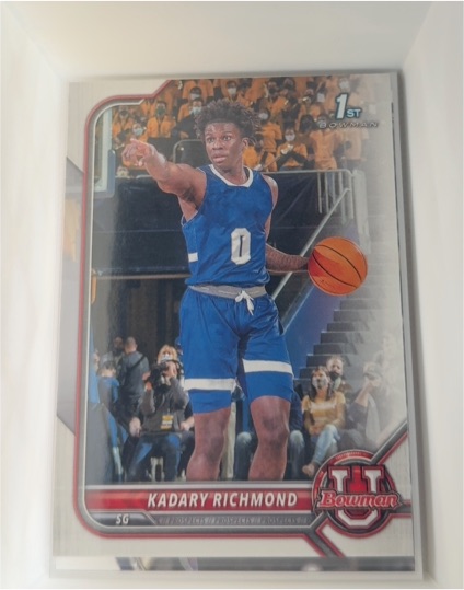 2021-22 Bowman University #37 Kadary Richmond — front