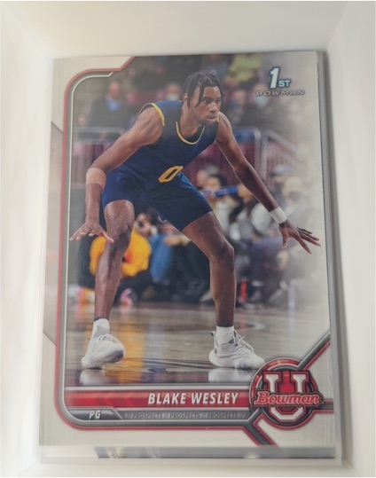 2021-22 Bowman University #64 Blake Wesley — front
